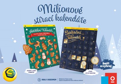Adventní stírací kalendáře již na našich prodejnách