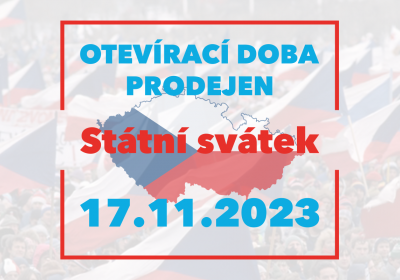 Otevírací doba prodejen ve státní svátek