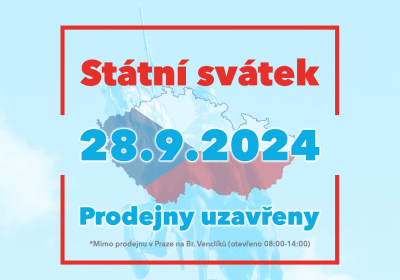 Otevírací doba prodejen TRAFICON dne 28.09.2024