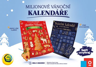 Milionové adventní kalendáře od Sazky!