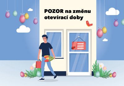 O Velikonocích máme upravenou provozní dobu