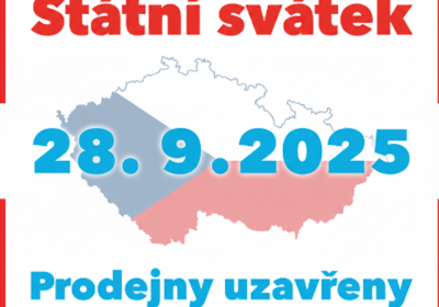 Otevírací doba našich prodejen 28.9.2025