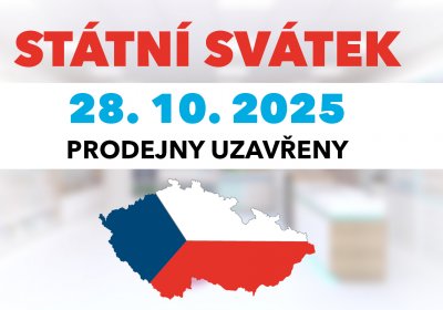 Otevírací doba našich prodejen 28.10.2025