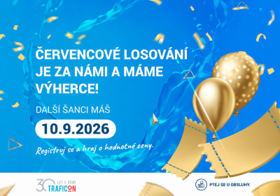 Červencové slosování TRAFICON CLUBU je za námi!