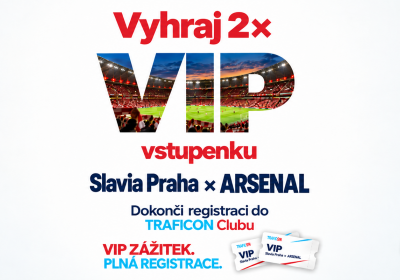Vyhraj 2 VIP vstupenky na Slavia Praha × Arsenal s TRAFICON Clubem