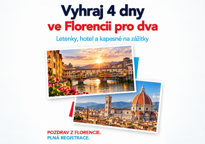 Vyhraj 4denní dovolenou ve Florencii pro dva s TRAFICON Clubem