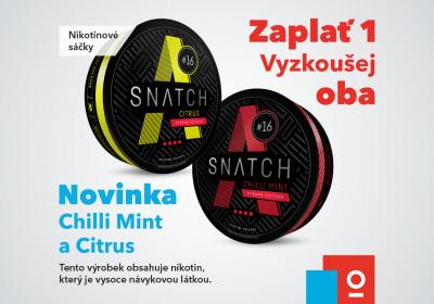 Nové nikotinové sáčky Snatch