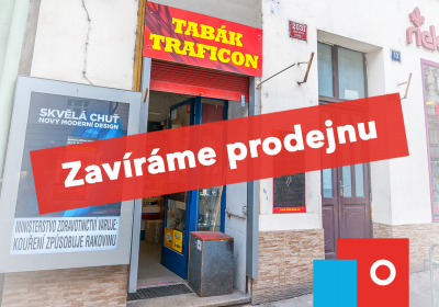 Zavíráme prodejnu v Praze
